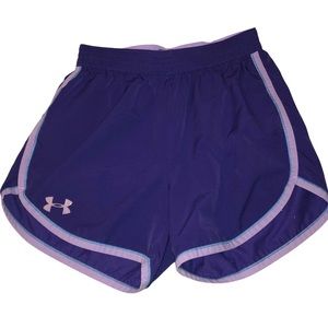 Under Armour Purple Loose Heat Gear Athletic Shorts Size XS